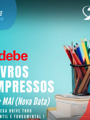 Nova data de entrega dos livros didáticos impressos (última chamada)