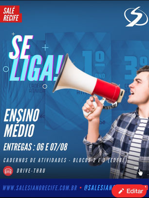 Ensino Médio: entrega dos Cadernos de Atividades (Blocos 2 e 3)