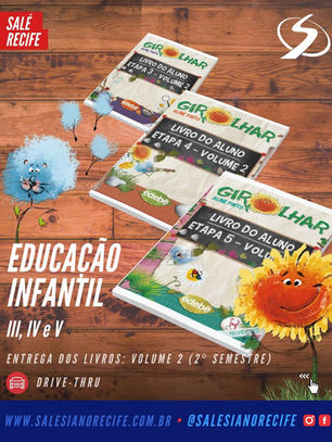 Entrega dos livros Girolhar (Volume 2) - Infantil III, IV e V