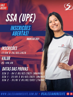 SSA: inscrições abertas