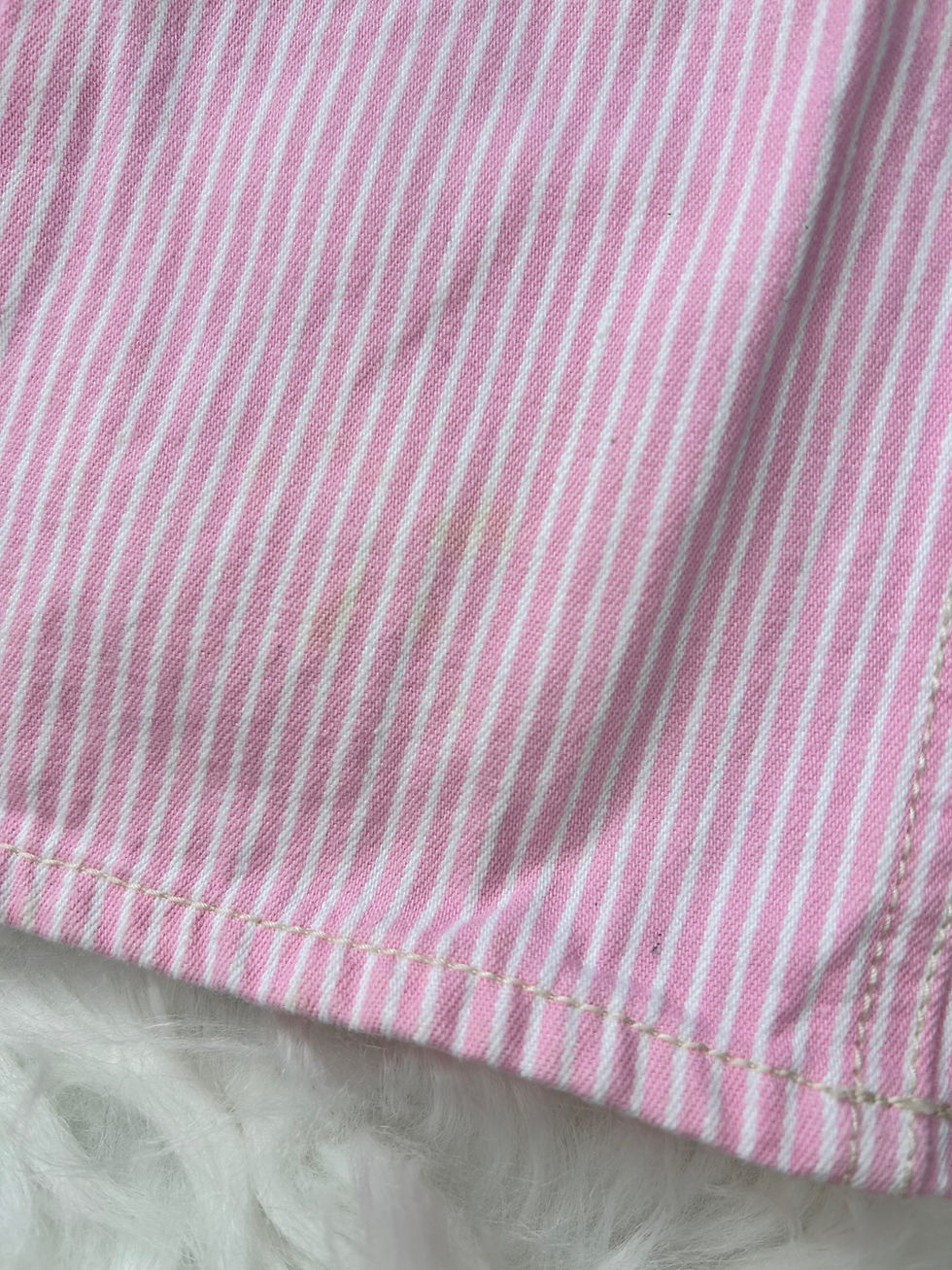 Thumbnail: OshKosh Pink Pinstripe Overalls • 3T