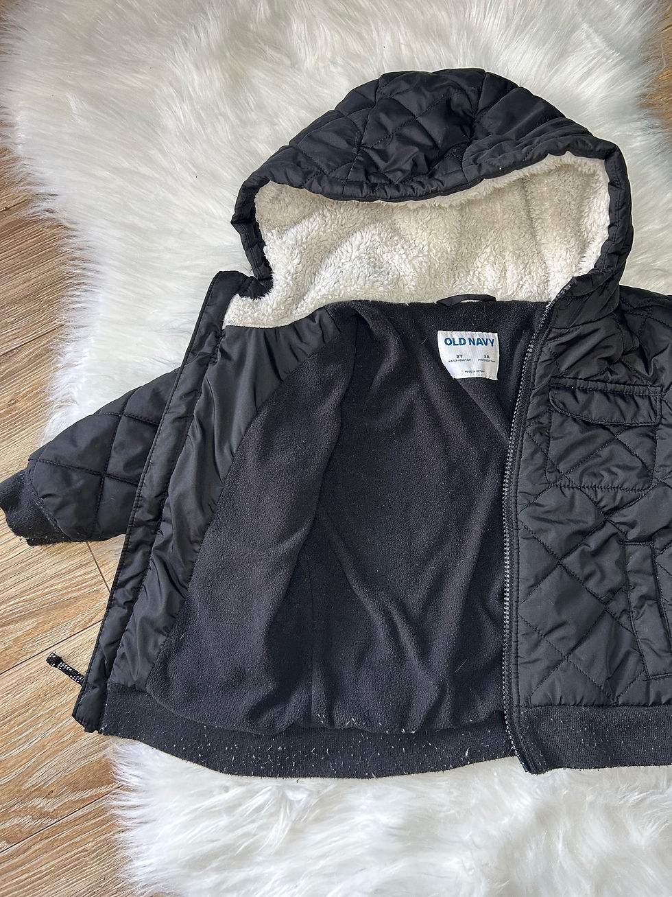 Thumbnail: Old Navy Fleece Lined Puffer Coat • 2T
