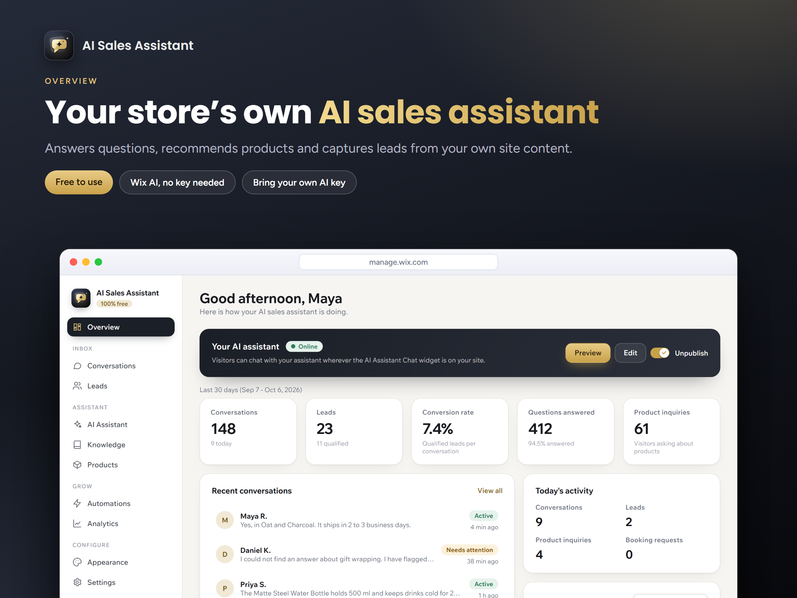 AI Sales Assistant screenshot 1