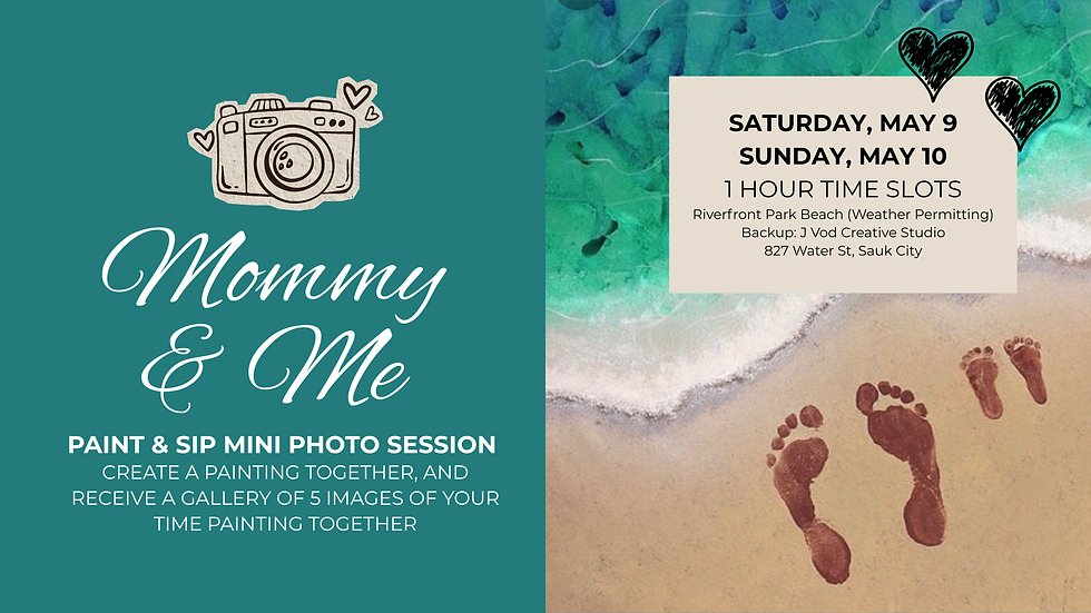 Mommy & Me Paint & Sip Mini Photo Session