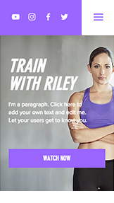 Sports et Loisirs website templates – Cours vidéo de fitness en ligne
