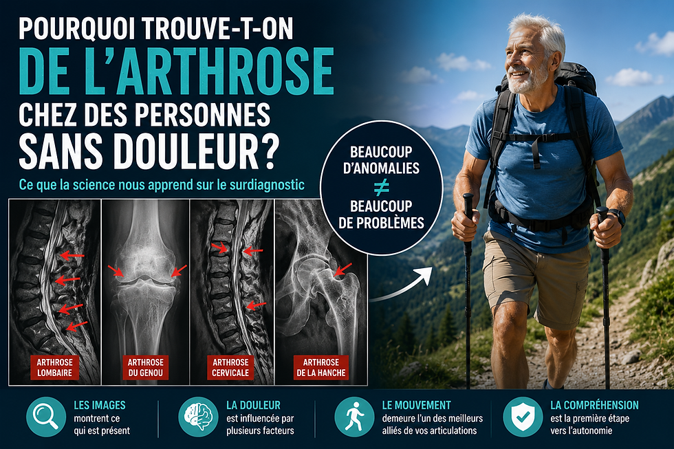 Pourquoi trouve-t-on autant d’arthrose chez des personnes sans douleur?