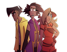 weather bound comics logo design gold storm chasing elementals mother nature graphic novel series aiden raidenson layla guthrie aaron oriole trio