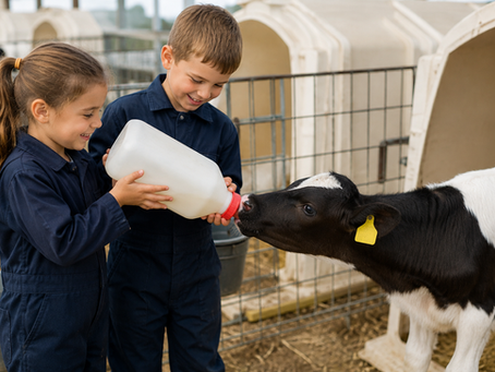 Healthy calf as part of a Crypto prevention and calf health protocol