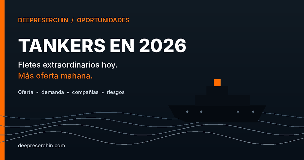Portada del artículo sobre el mercado de tankers en 2026