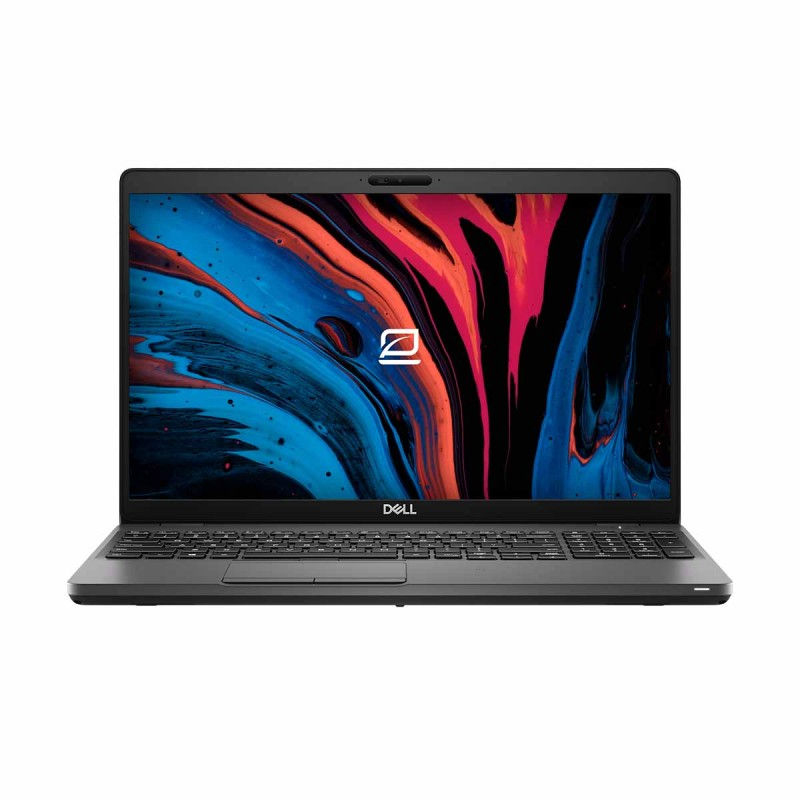 Portátil Dell Latitude 5500 de frente con pantalla encendida