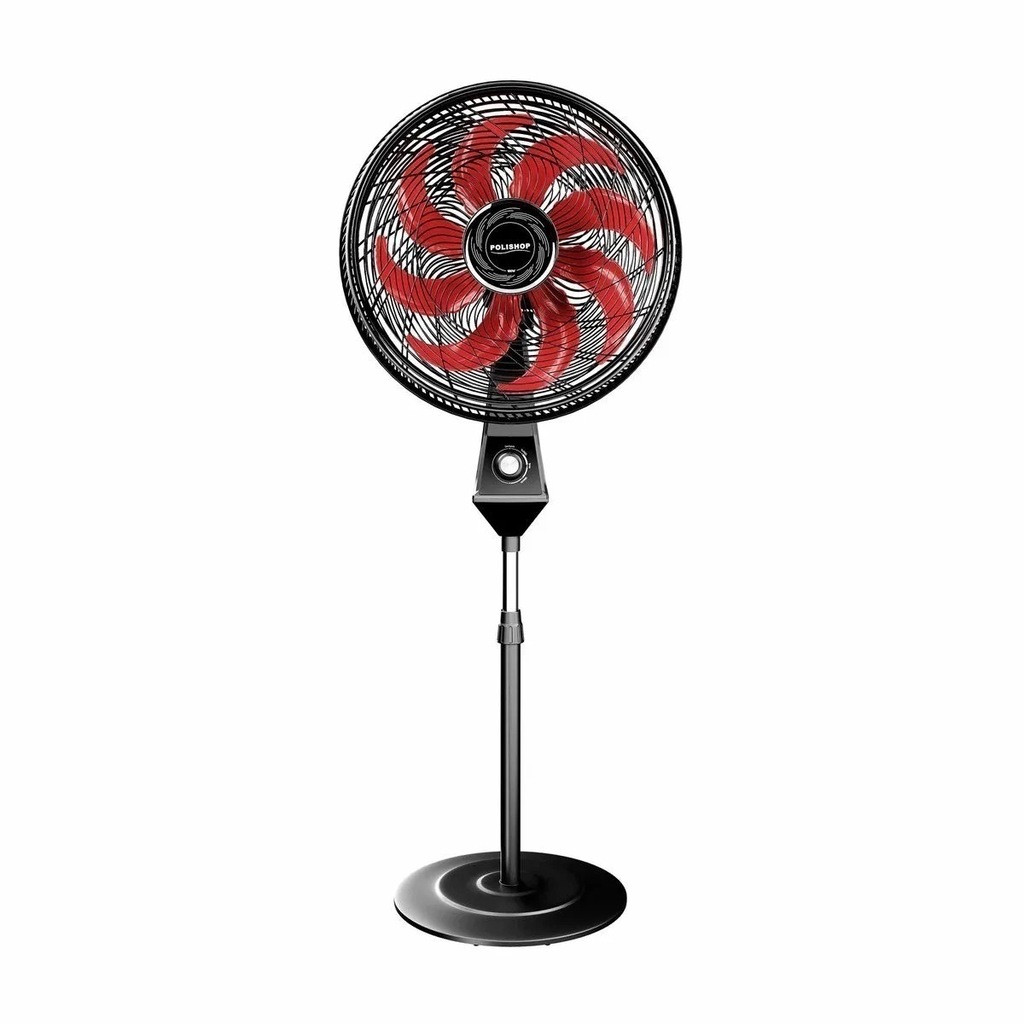 Ventilador De Coluna Polishop - 3 Velocidades - 8 Pás - 127v - Preto