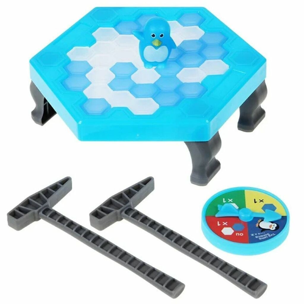 Jogo Pinguim Numa Fria Brinquedo Quebra Gelo - 2 jogadores