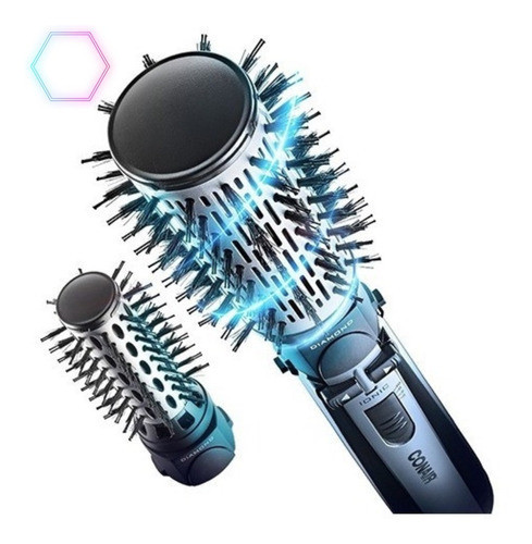 Escova Rotating Air Brush Diamond Brilliance Conair 220v