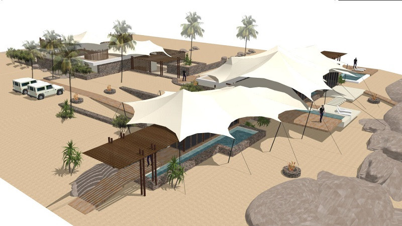 3D architectural design for safari lodge - Serra Cafema