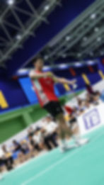 National player Wesley Koh serves up an exciting display during the Wyse Active IAGS 2025.