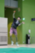 Brian Yang, Canadian National Player & Olympian, training in Wyse Active Hub's Premier Courts.