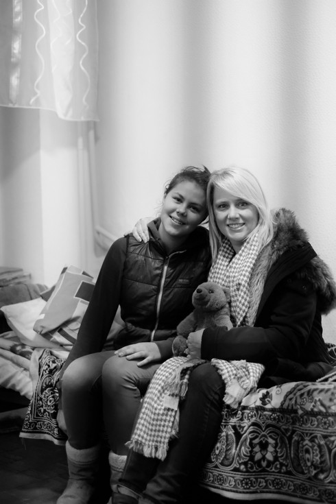 Executive Director, Lisa Bonds, with an aged-out orphan
