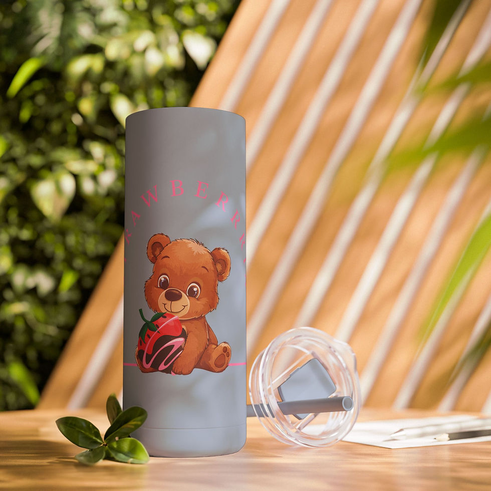 Thumbnail: Strawberrria Teddy Bear Tumbler