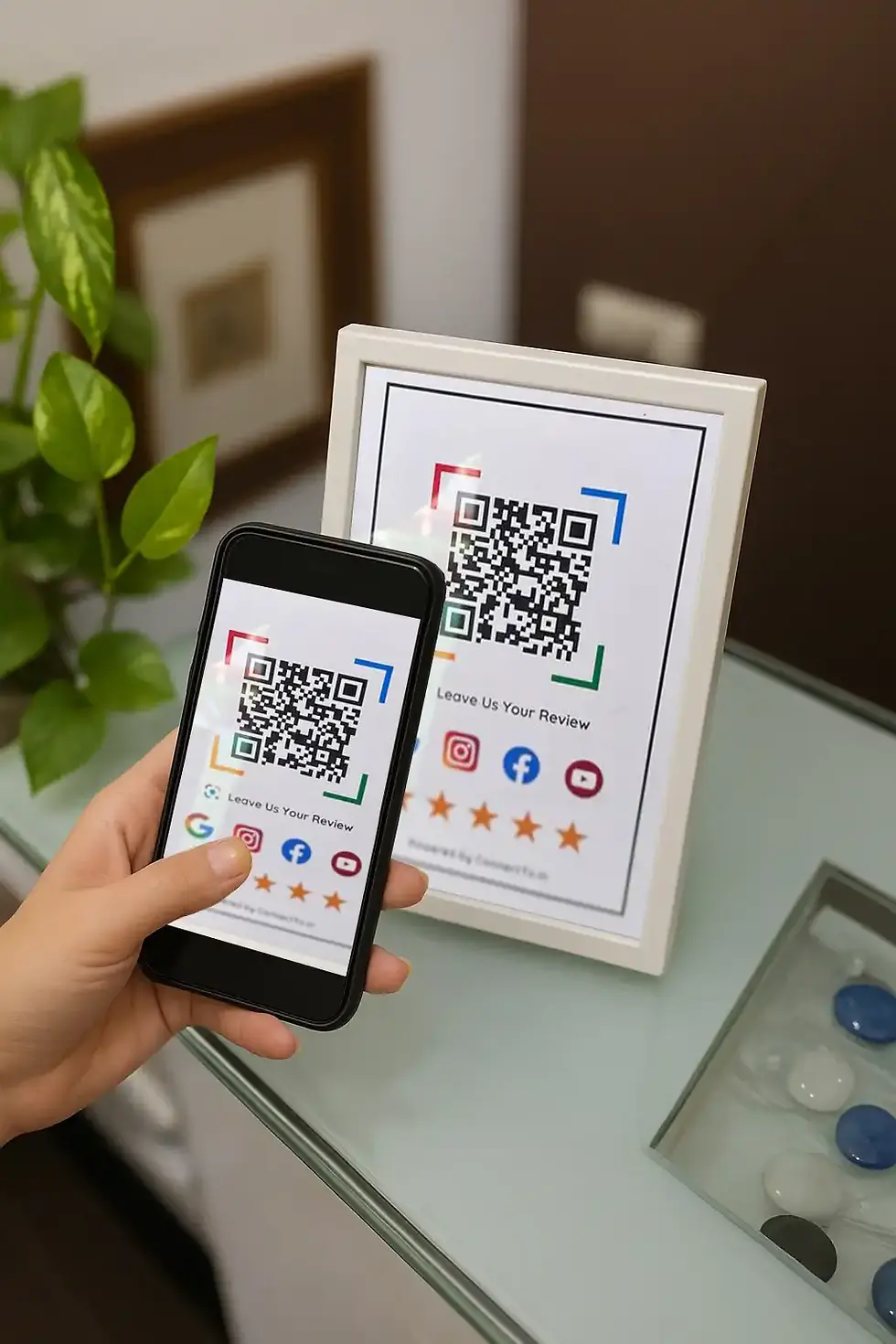 All-in-One QR Code by ConnectTo.in – Boost Reviews, Followers & Visibility