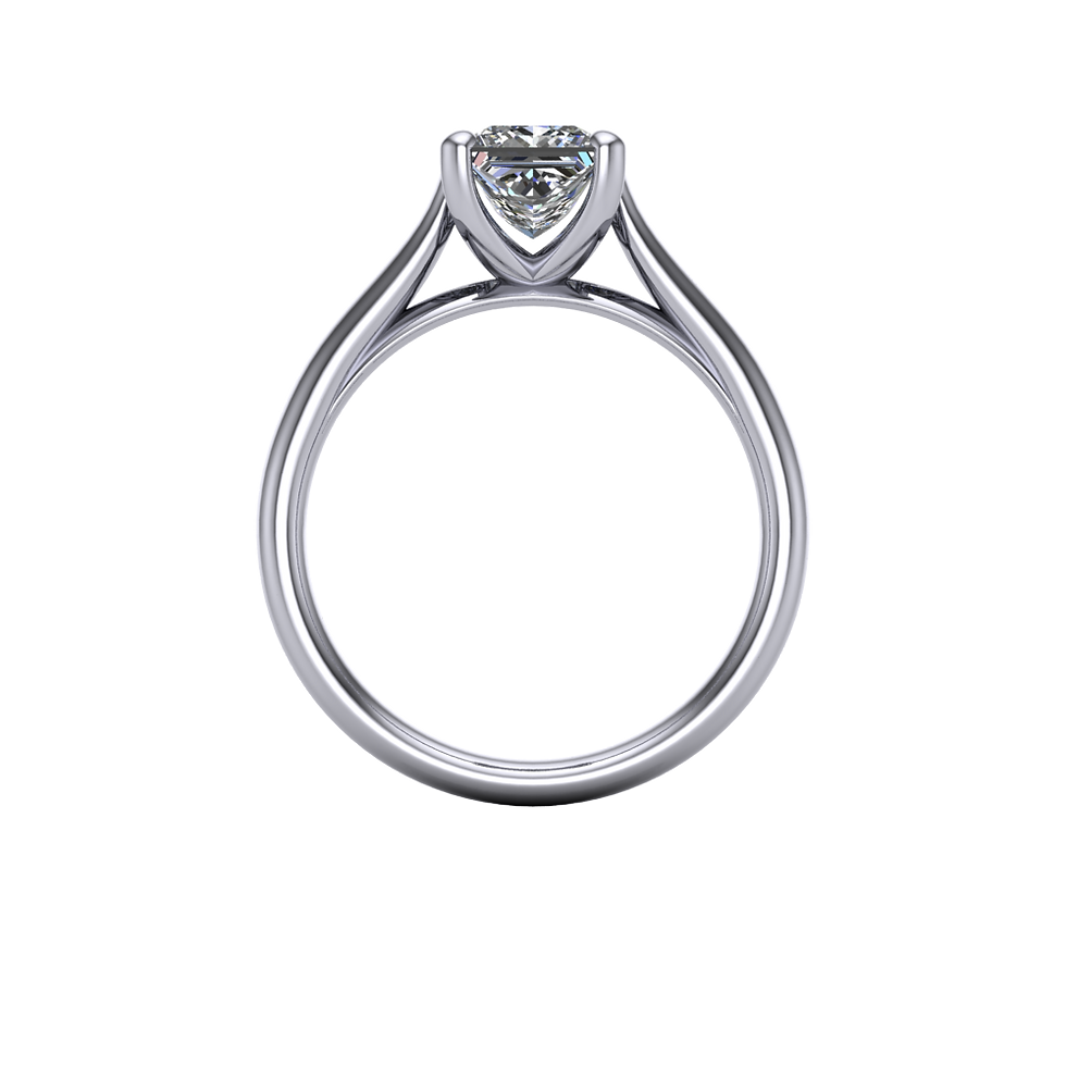 Rosa 1.00ct princess-cut lab-grown diamond ring in platinum