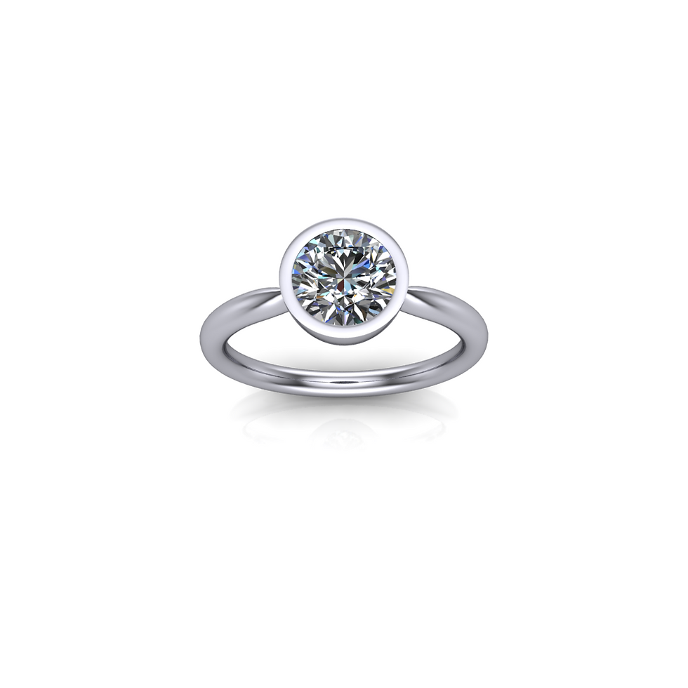 Eros 1.00ct round brilliant lab-grown diamond solitaire ring in platinum