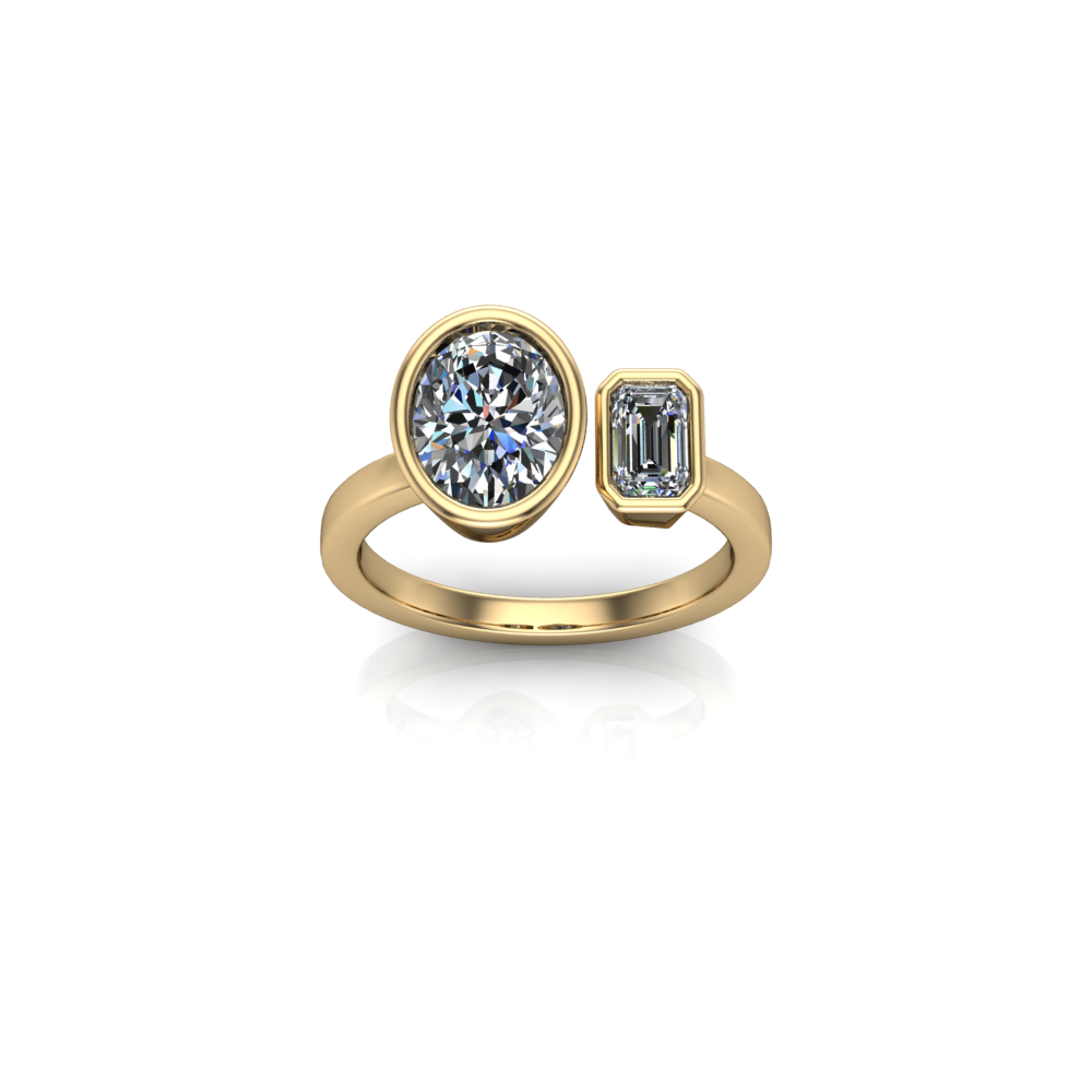 Eros “You and I” Limited Edition 2.00ct lab-grown diamond ring set in 18ct yellow gold