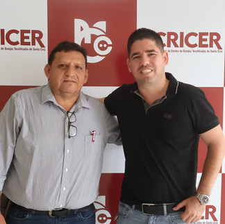 Marco Antonio Risco SENASAG y Hugo Roca ACRICER