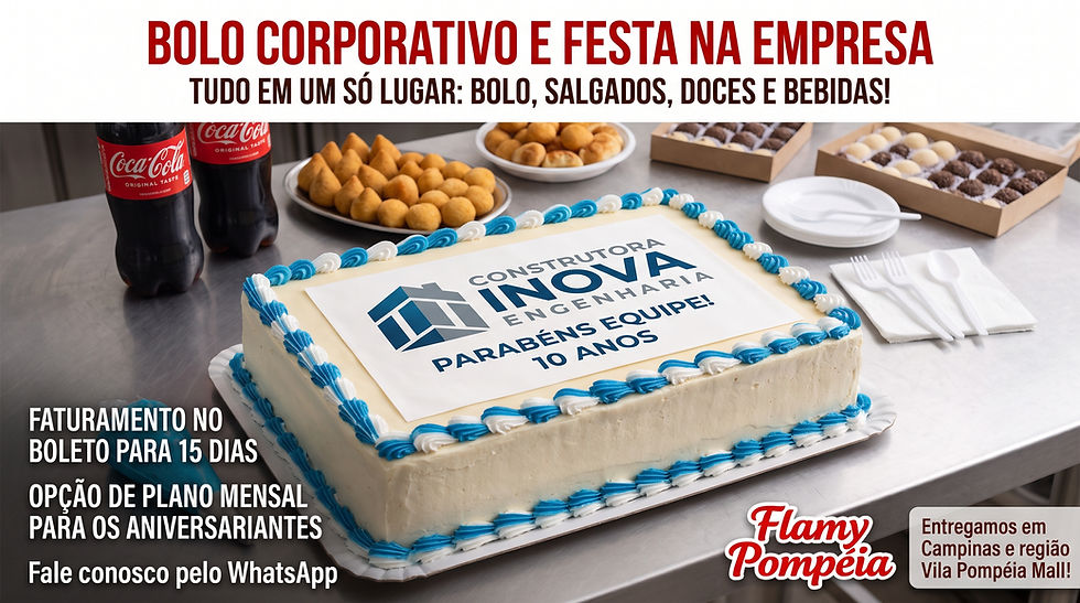 Como Transformar a Festa da Empresa em Motivação e Marketing com Bolos Personalizados