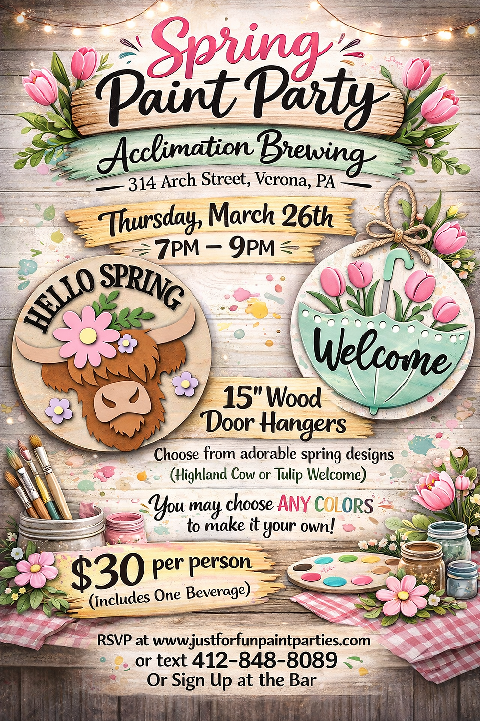 Spring Paint Party Acclimation Brewing 