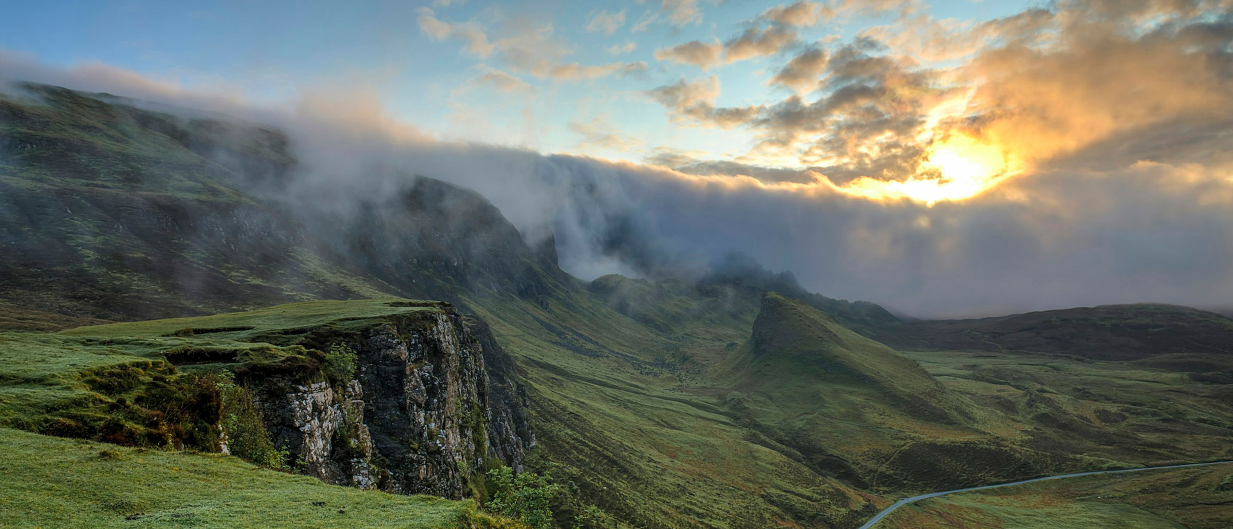 Morning mist over the hills