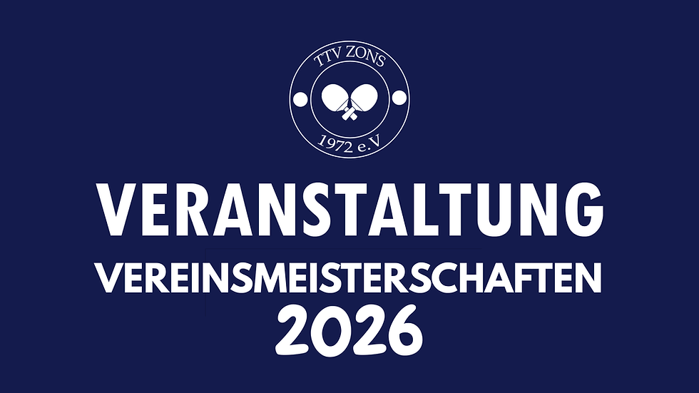 Vereinsmeisterschaften 2026