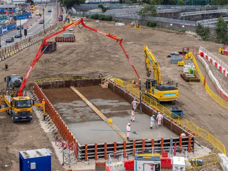 HS2: Earth Friendly Concrete pour cuts CO2 at Euston station