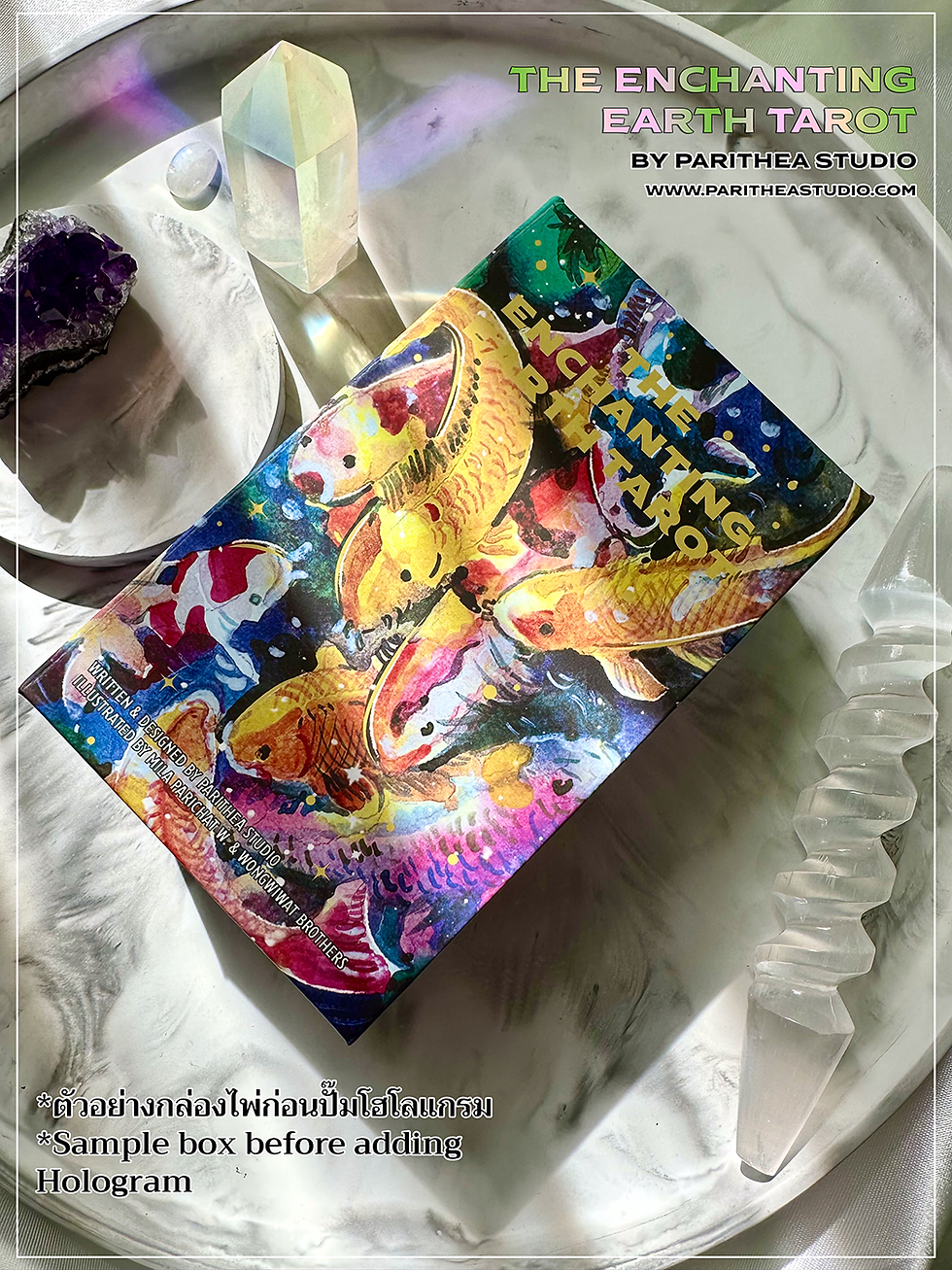 Sample Tarot Box Before Adding Hologram The Enchanting Earth Tarot