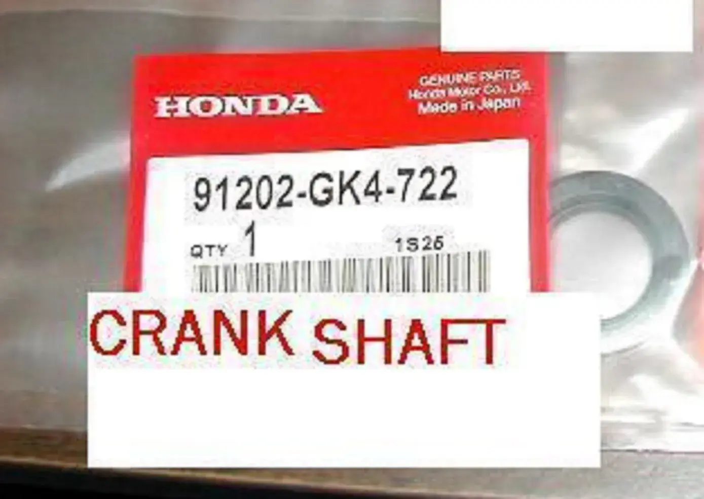 *1EA OEM HONDA SEAL Z50A XR50 CRF50 ATC70 CRF70 CT70 XR70 CRANK SHAFT GK4722(8G)