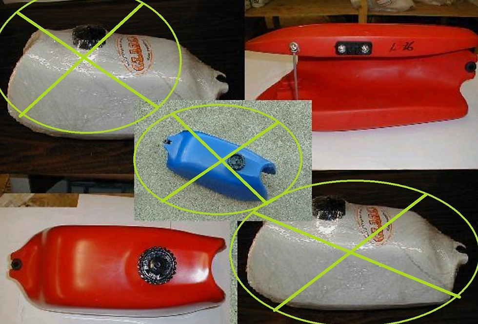 1EA RED ONLY CLARKE PLASTIC TANK "1978" to "1985" ATC70 (TANK/ATC7) 1396