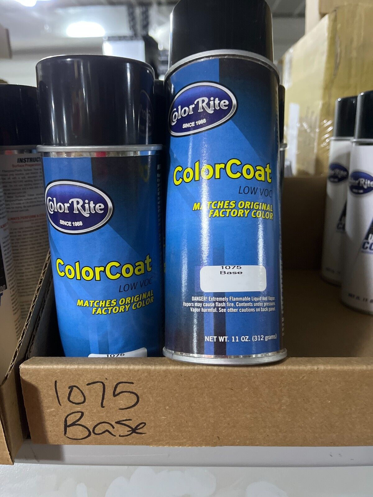 1EA NEW COLOR RITE SPRAY/RATTLE/AEROSOL BASE 1075 PAINT 11 OZ (1075)