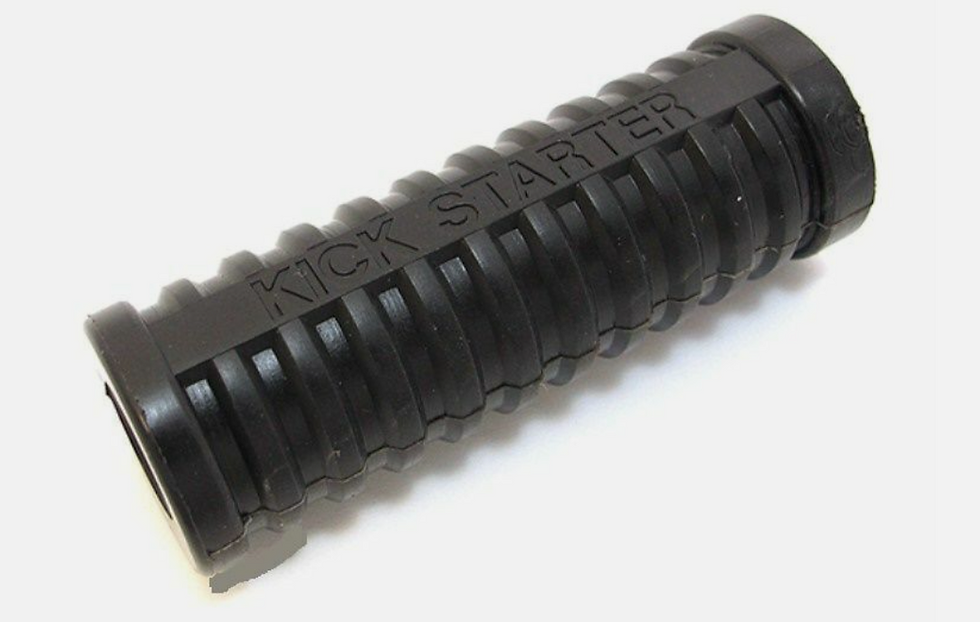 Thumbnail: *OEM HONDA KICK PEDAL LEVER W/RUBBER CT110 OFF-SET 15MM ID FOR SHAFT (339L/336T)