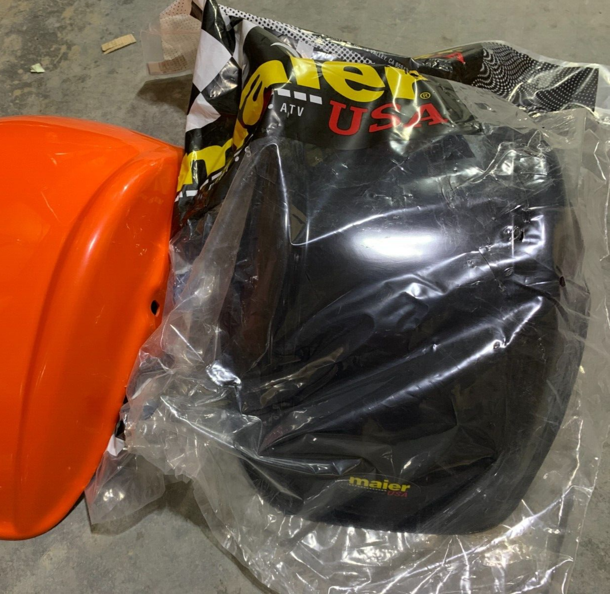 1EA NEW MAIER ATC70 FRONT FENDER BLACK CODE 0 (BLACKFRONT)