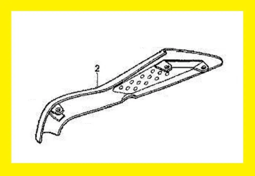 281H  *LARGE HEAT SHIELD for MUFFLER XR50 CRF50 (2000-12) 18291-GEL-700