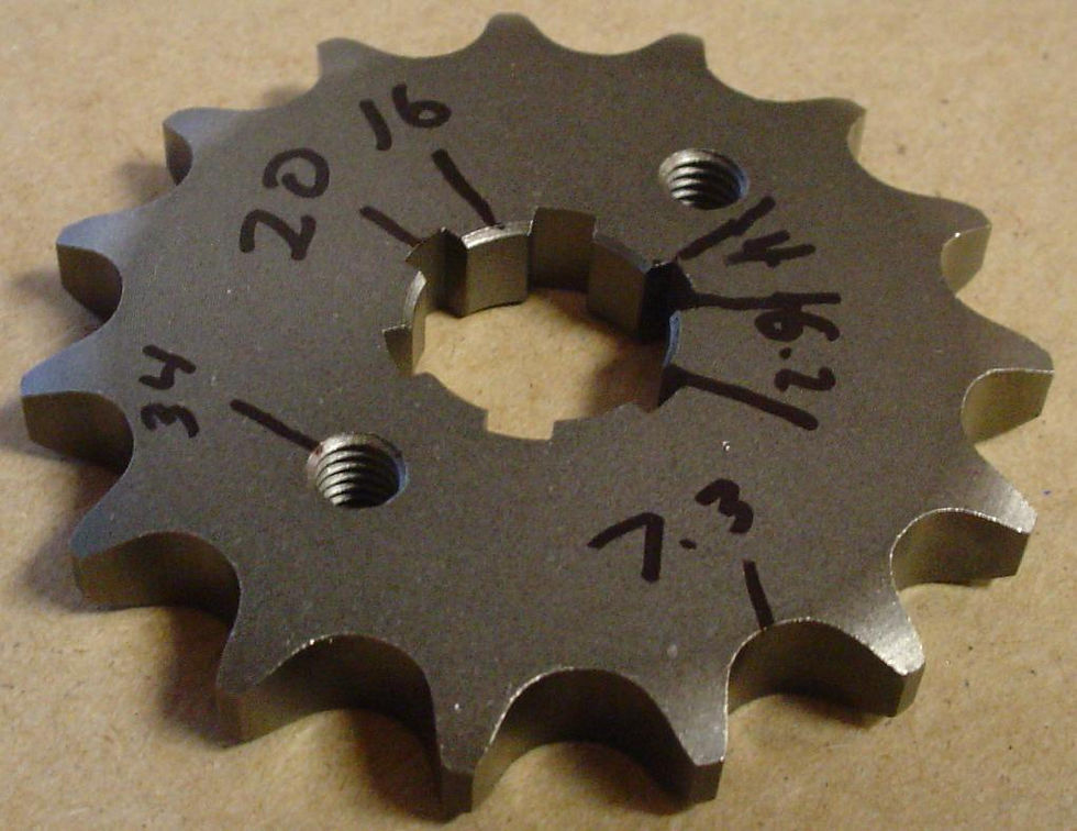 Thumbnail: JT BRAND SUPER HARDENED 15 TOOTH 1980 CT110 FRONT SPROCKET (86C)