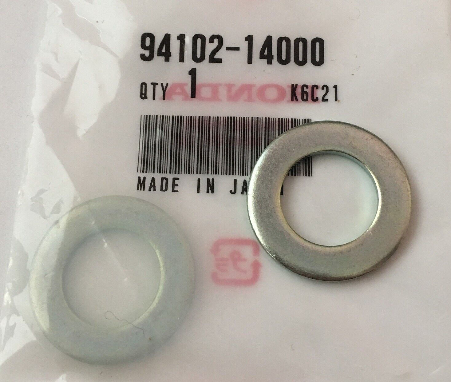 *1EA OEM HONDA FLAT WASHER 14MM BRAKE PEDAL RETAINING 94102-14000 CRF50 (R2142)