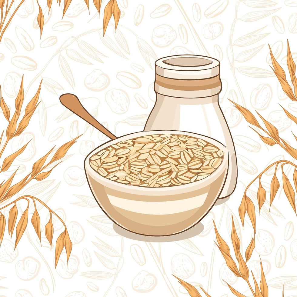 aveia em pote com garrafa