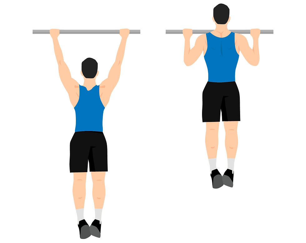 homem fazendo alongamento na barra fixa
