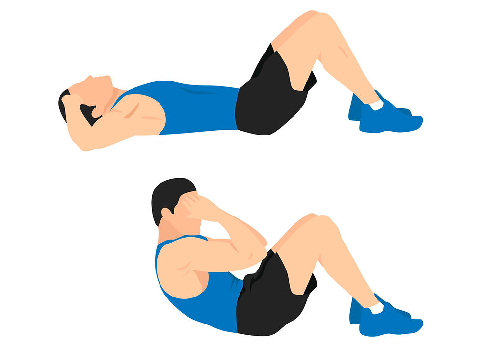 homem fazendo abdominal reto