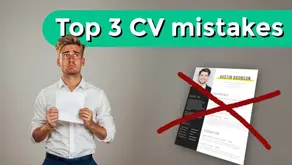 A worried young graduate student looking at a bad CV
