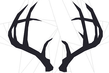 Deer Antler Buck Animal Hunting Silhouette FREE with Scrappy Fabric Foundation Paper Pieced Quilt Pattern FPP