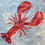 Thumbnail: Geometric Lobster Foundation Paper Pieced Quilt Pattern Block