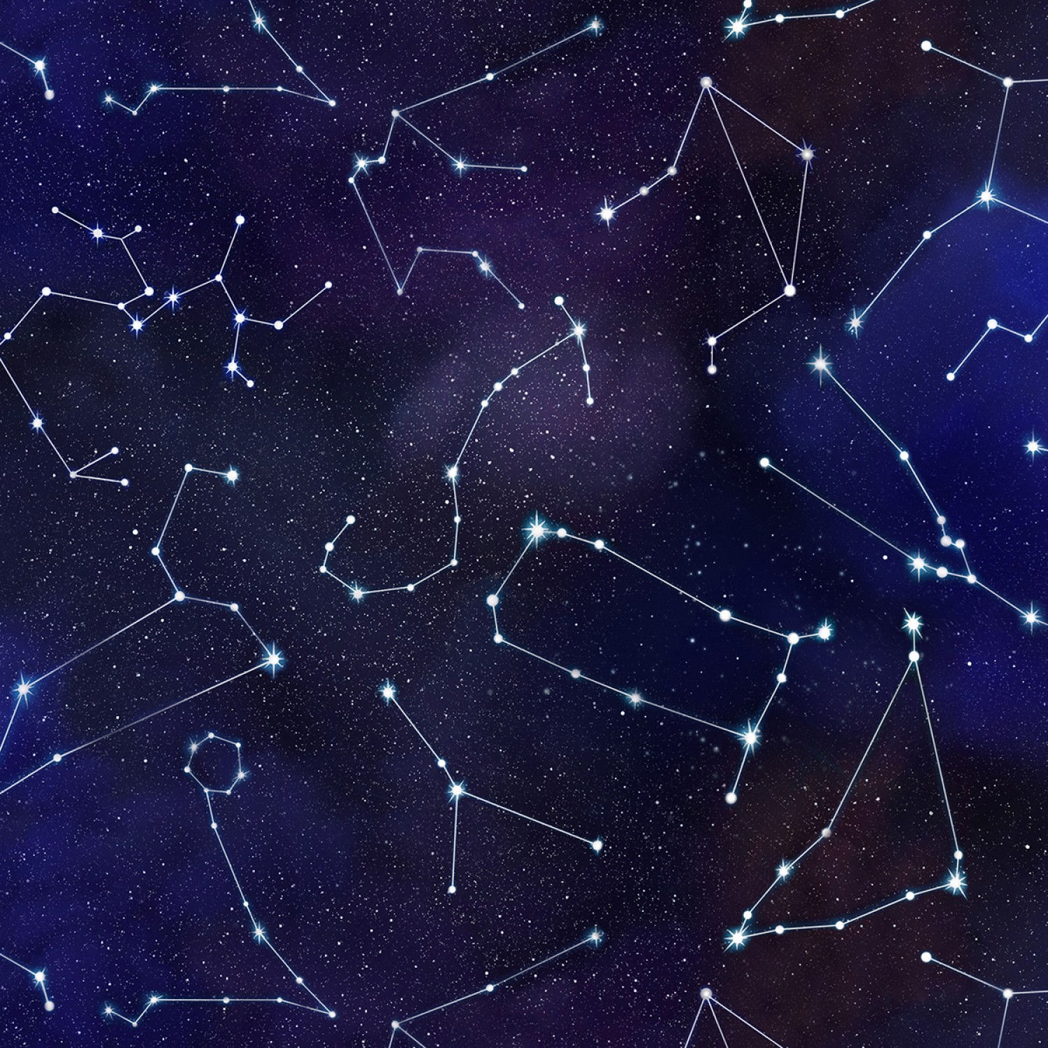 Royal Constellations Quilting Cotton by Elizabeths Studio