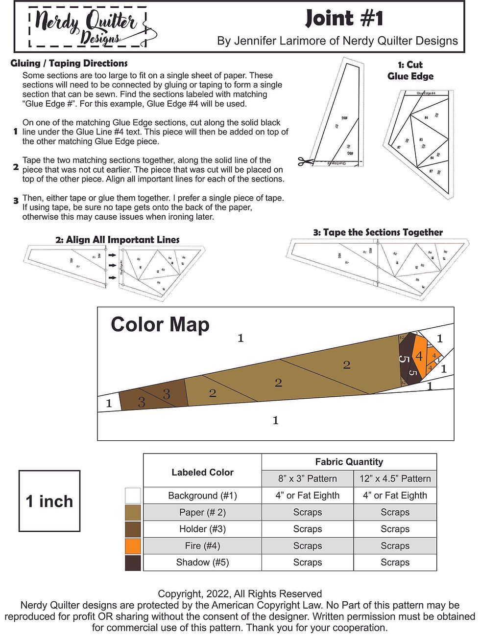 Thumbnail: Smoking Joint No. 1 Foundation Paper Pieced Quilt Patter
