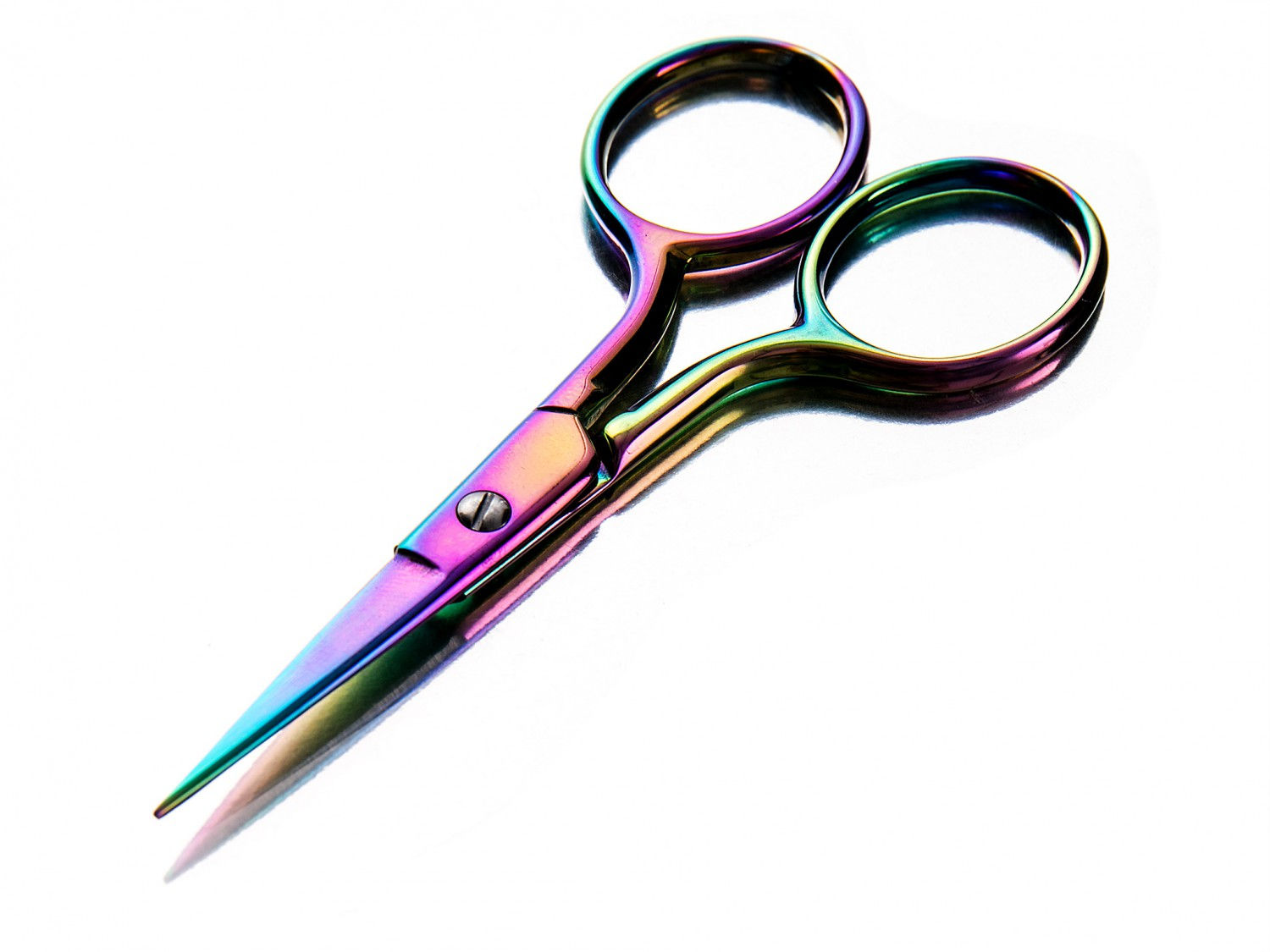 Rainbow 3.5" Titanium Embroidery Scissors From Tacony